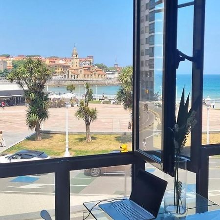 Apartamento La Escalerona Con Vistas Al Mar Lejlighed Gijón Eksteriør billede