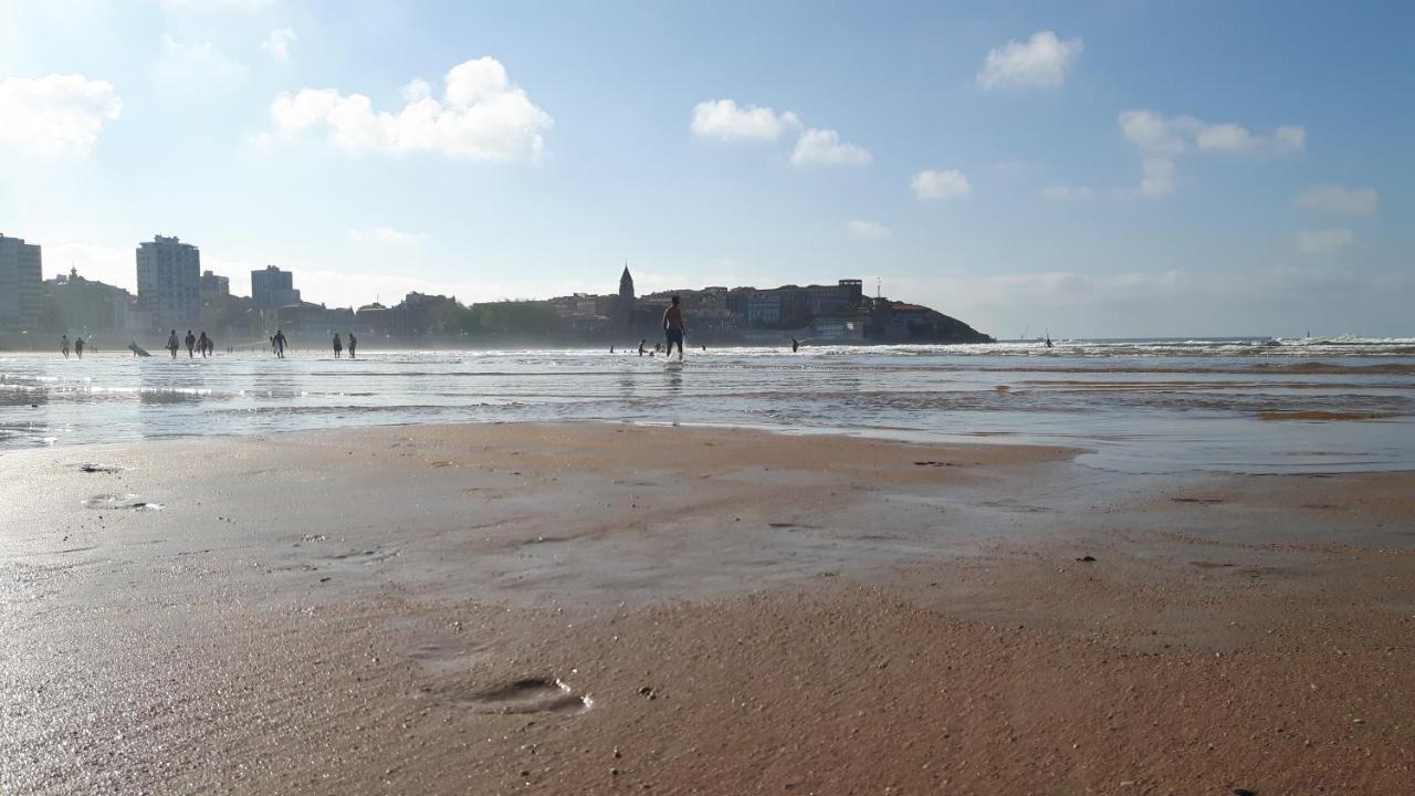 Apartamento La Escalerona Con Vistas Al Mar Lejlighed Gijón Eksteriør billede